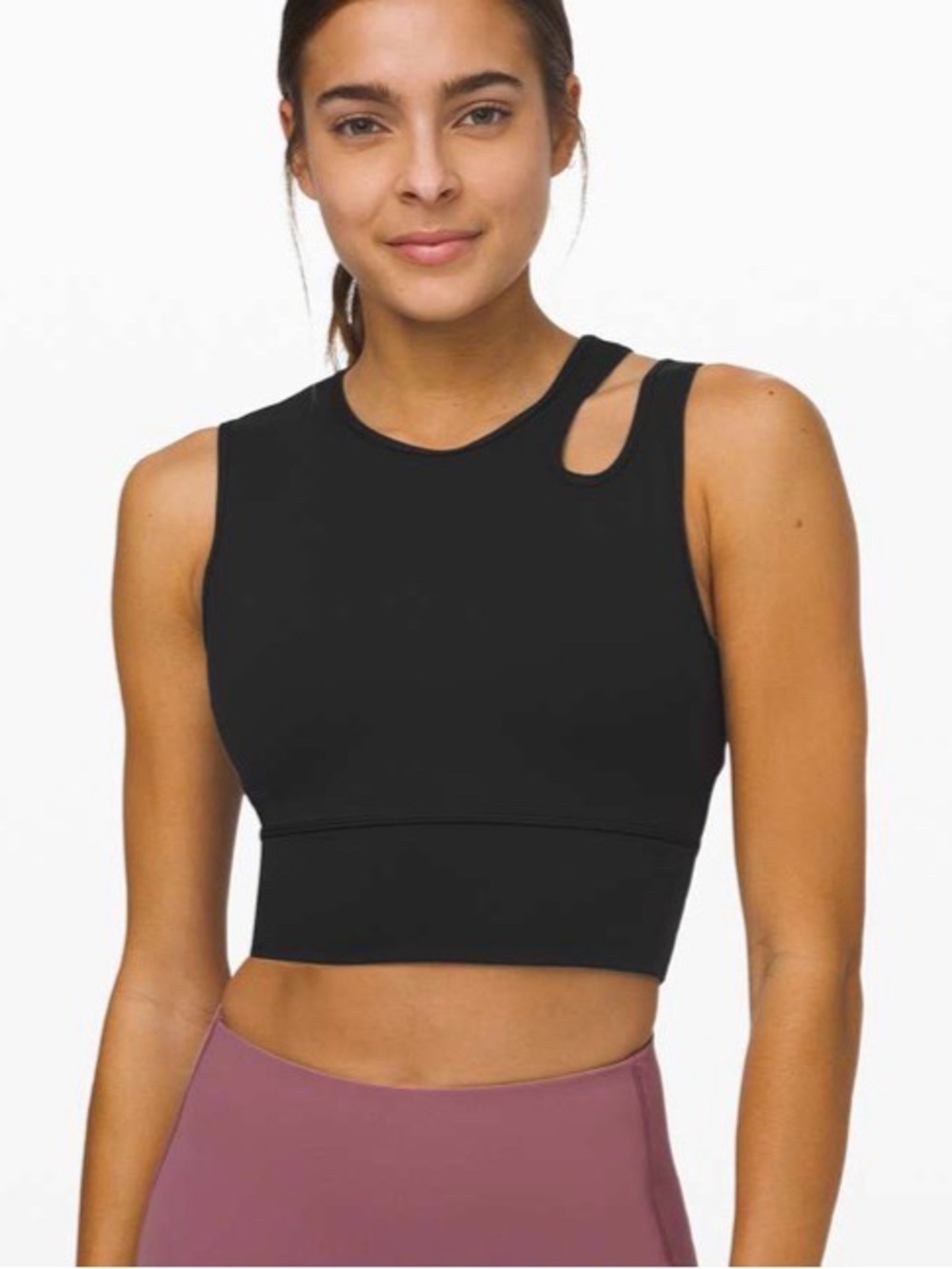 Lululemon Mastered Motion Cropped
Tank Brown